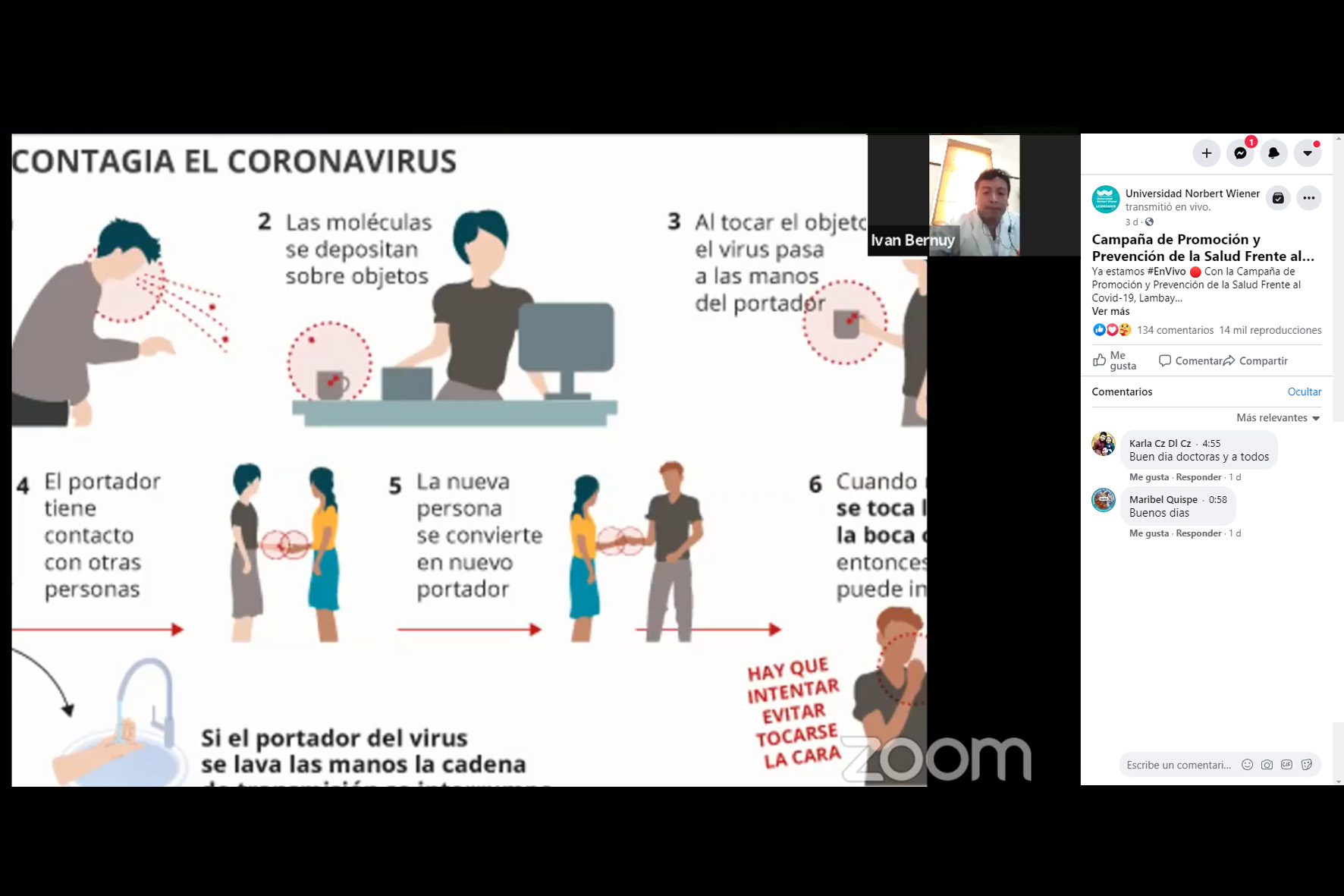 EAP DE MEDICINA HUMANA REALIZÓ CAMPAÑA DE PREVENCIÓN Y PROMOCIÓN DE LA SALUD FRENTE A LA COVID-19 «LAMBAYEQUE 202O»