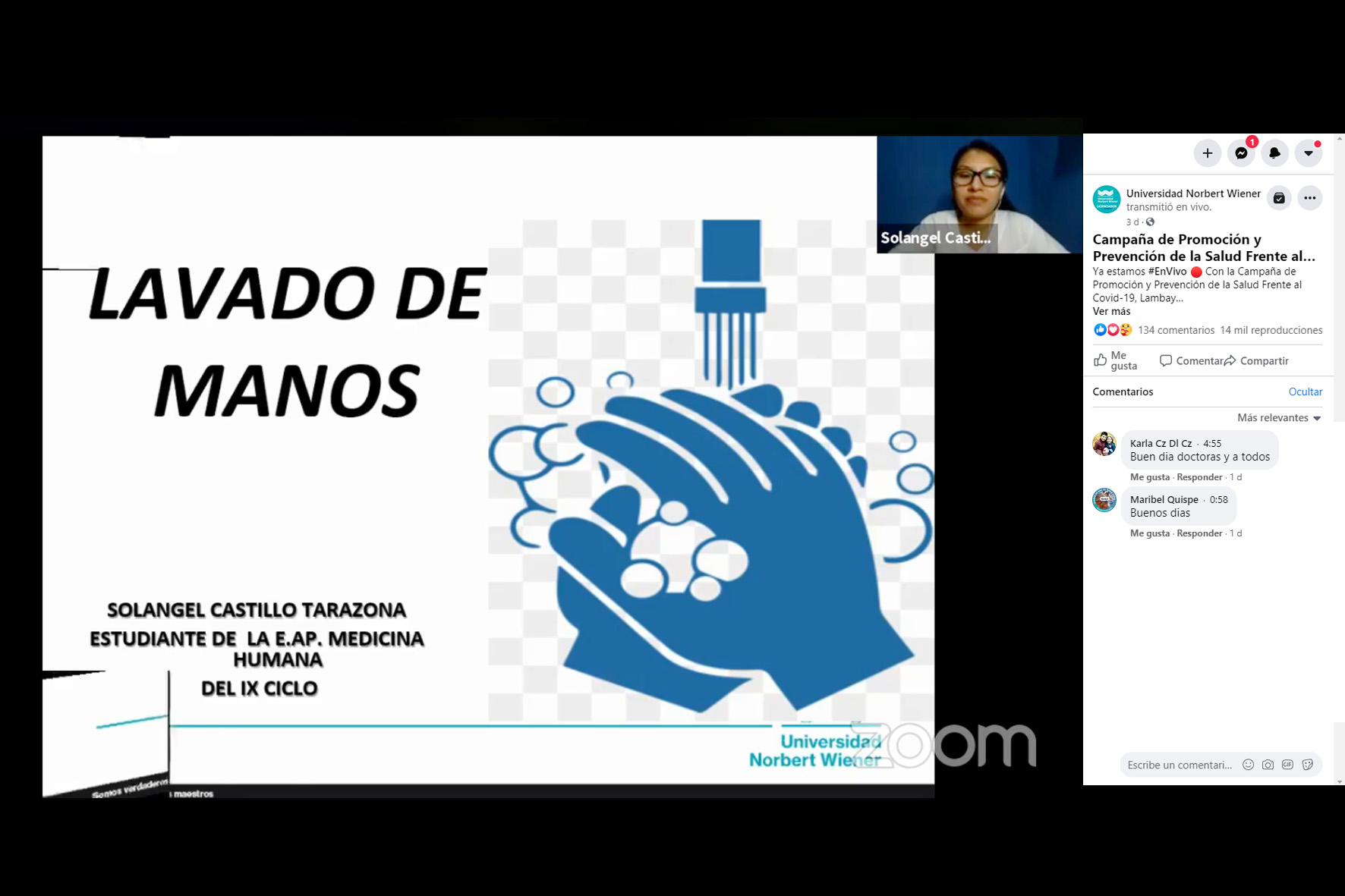 EAP DE MEDICINA HUMANA REALIZÓ CAMPAÑA DE PREVENCIÓN Y PROMOCIÓN DE LA SALUD FRENTE A LA COVID-19 «LAMBAYEQUE 202O»