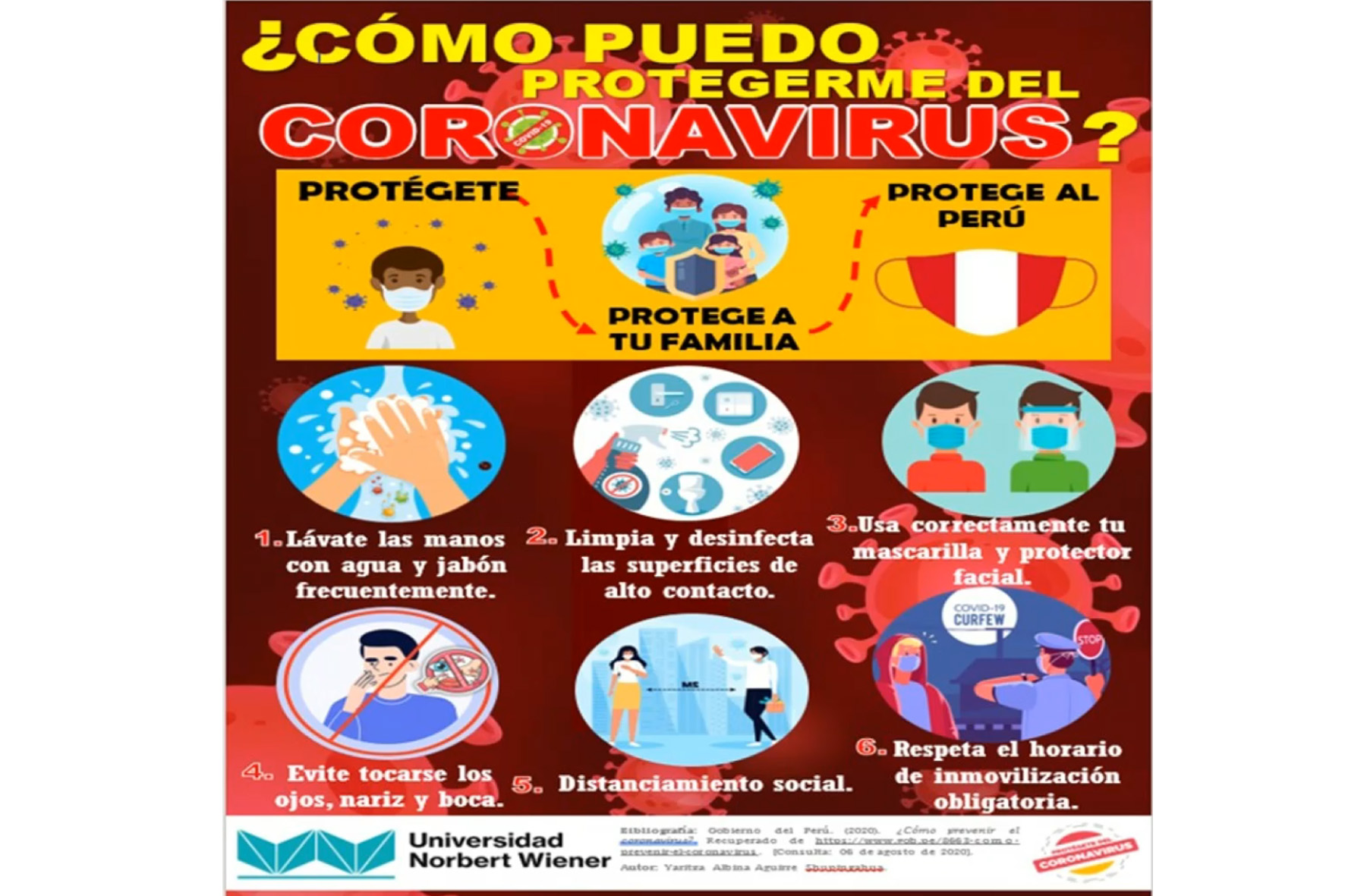 ESTUDIANTES DE LA EAP DE ODONTOLOGÍA PARTICIPARON EN CONCURSO DE INFOGRAFÍAS “JUNTOS CONTRA EL COVID”