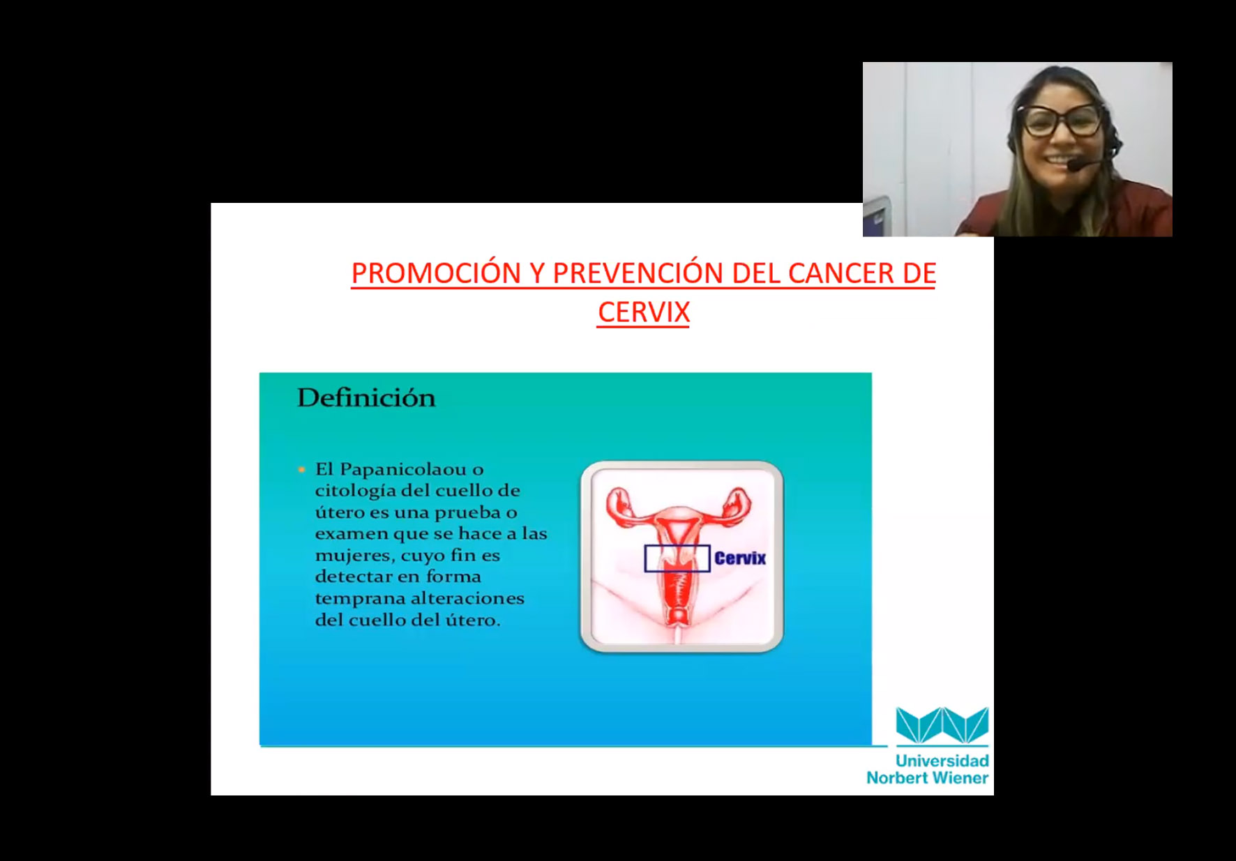 EAP DE OBSTETRICIA REALIZÓ PRIMER TALLER VIRTUAL DE PROYECCIÓN SOCIAL SOBRE PROMOCIÓN Y PREVENCIÓN DEL CÁNCER DE CUELLO UTERINO Y DE MAMA