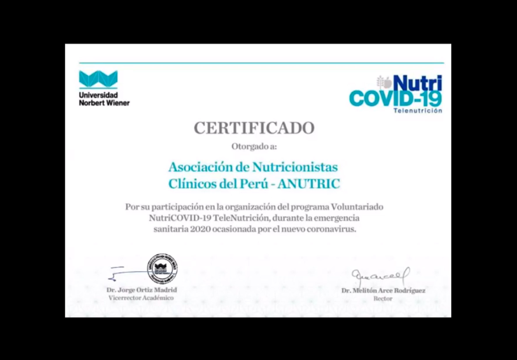 UNIVERSIDAD NORBERT WIENER CELEBRÓ XXIV ANIVERSARIO INSTITUCIONAL DE FORMA VIRTUAL CON SU COMUNIDAD EDUCATIVA