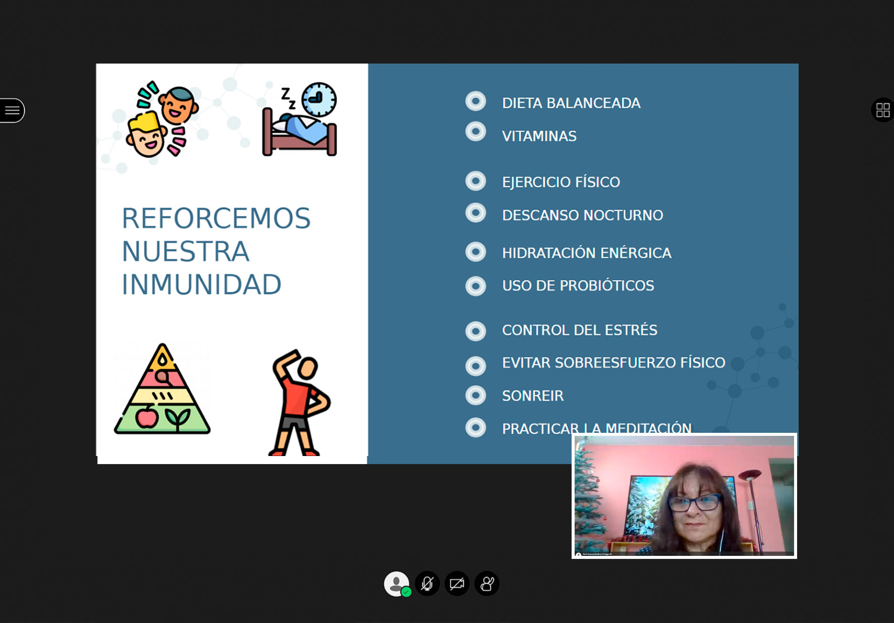 RUTH MEDINA, MIEMBRO DE LOS SERVICIOS MÉDICOS DE LA UNIVERSIDAD NORBERT WIENER, HABLÓ SOBRE LA IMPORTANCIA DE FORTALECER EL SISTEMA INMUNOLÓGICO