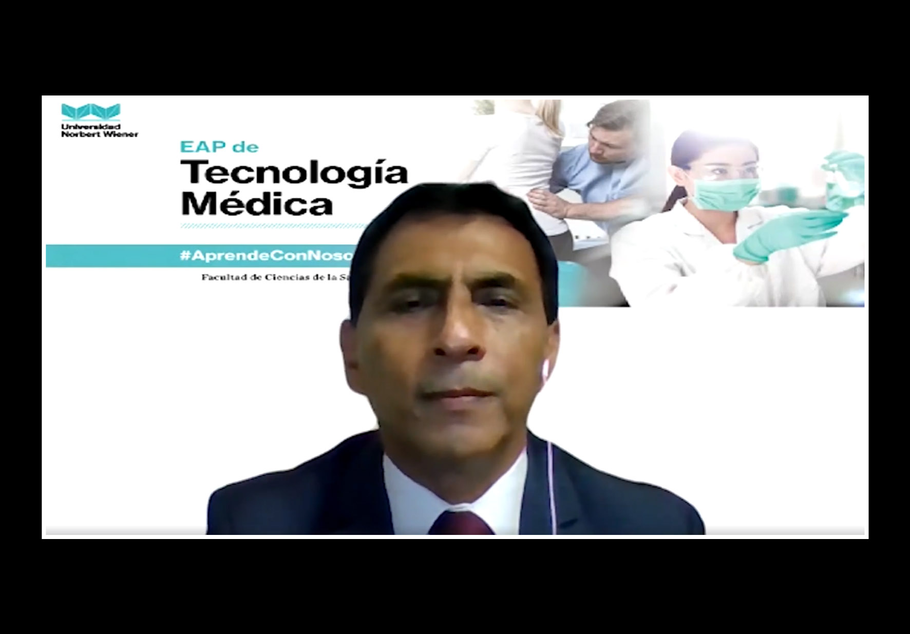 DIRECTOR DE LA EAP DE TECNOLOGÍA MÉDICA DE LA UNIVERSIDAD NORBERT WIENER SALUDA A LOS TECNÓLOGOS MÉDICOS EN SU DÍA
