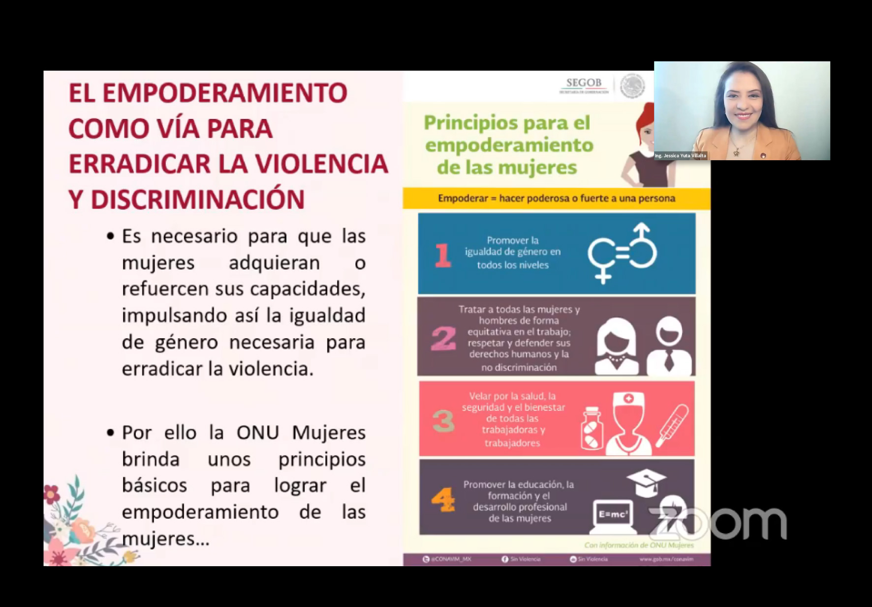 REPRESENTANTE DEL COLEGIO DE INGENIEROS DEL PERÚ DICTÓ CHARLA VIRTUAL SOBRE EL EMPODERAMIENTO Y LIDERAZGO DE LA MUJER EN EL MUNDO DIGITAL