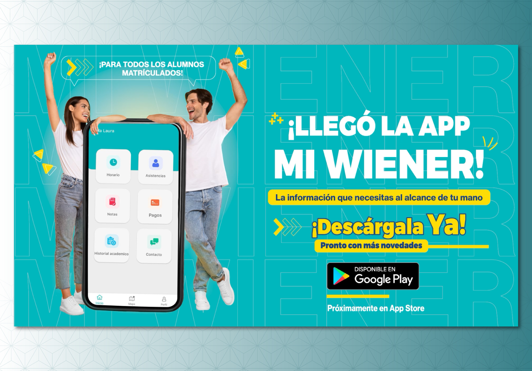 UNIVERSIDAD NORBERT WIENER LANZA LA NUEVA APP MI WIENER