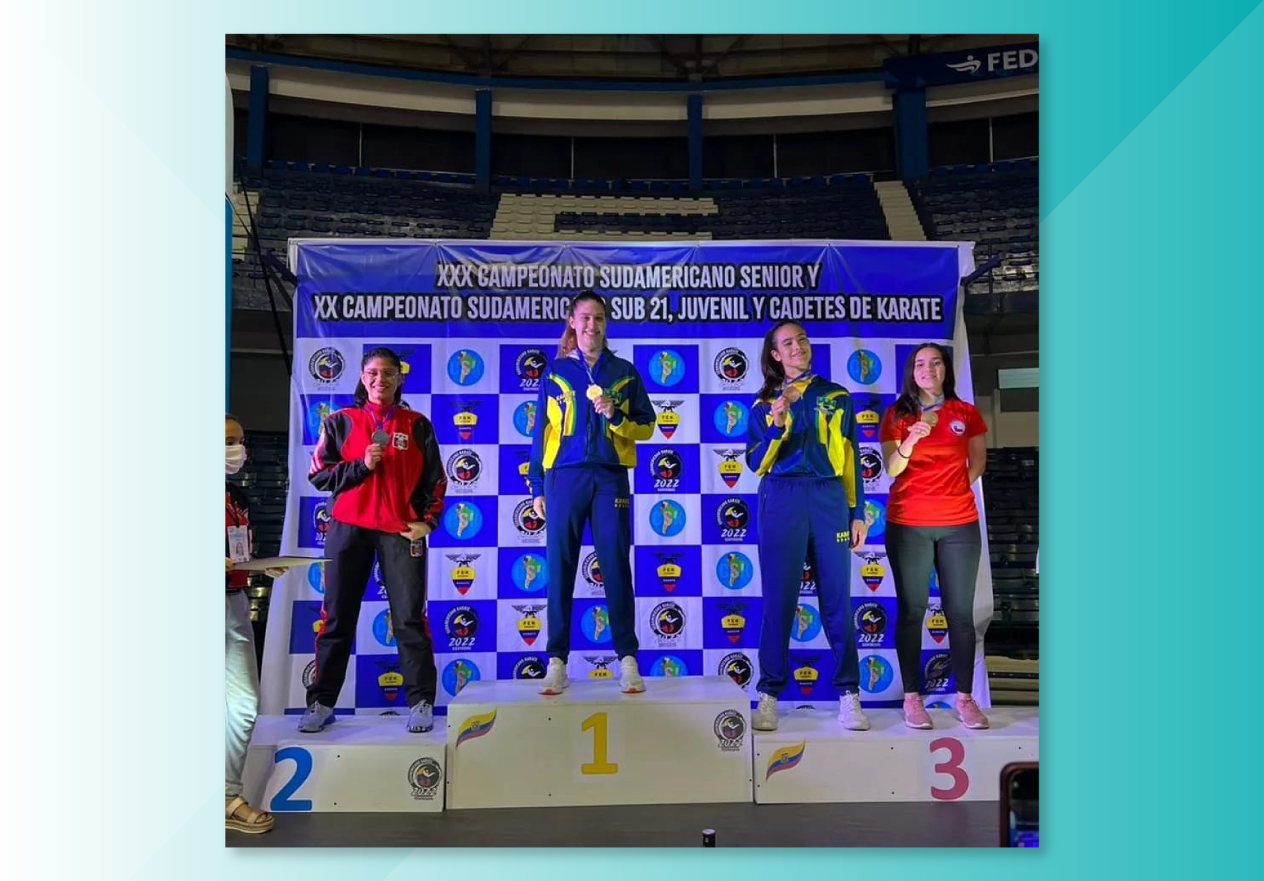 ESTUDIANTES DE NORBERT WIENER QUE INTEGRAN LA SELECCIÓN NACIONAL DE KARATE OBTUVIERON NUEVAS MEDALLAS EN CAMPEONATO SUDAMERICANO JUVENIL