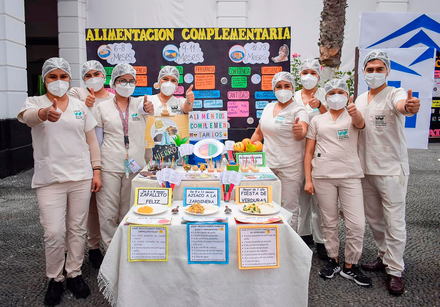 INTERNOS DE NUTRICIÓN HUMANA DE NORBERT WIENER FUERON PREMIADOS POR EL HOSPITAL DOS DE MAYO POR SU DESTACADA PARTICIPACIÓN EN CELEBRACIÓN DEL DÍA MUNDIAL DE LA ALIMENTACIÓN