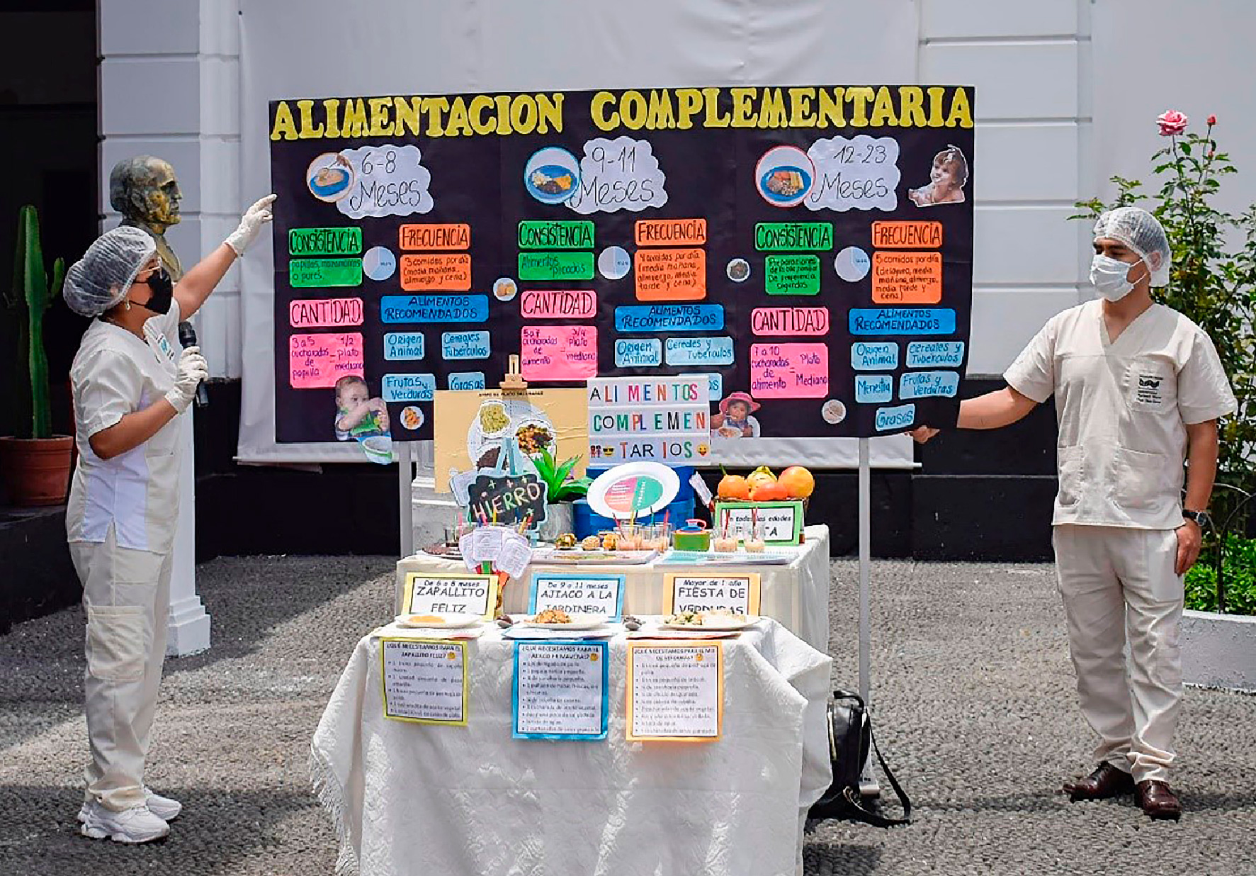 INTERNOS DE NUTRICIÓN HUMANA DE NORBERT WIENER FUERON PREMIADOS POR EL HOSPITAL DOS DE MAYO POR SU DESTACADA PARTICIPACIÓN EN CELEBRACIÓN DEL DÍA MUNDIAL DE LA ALIMENTACIÓN