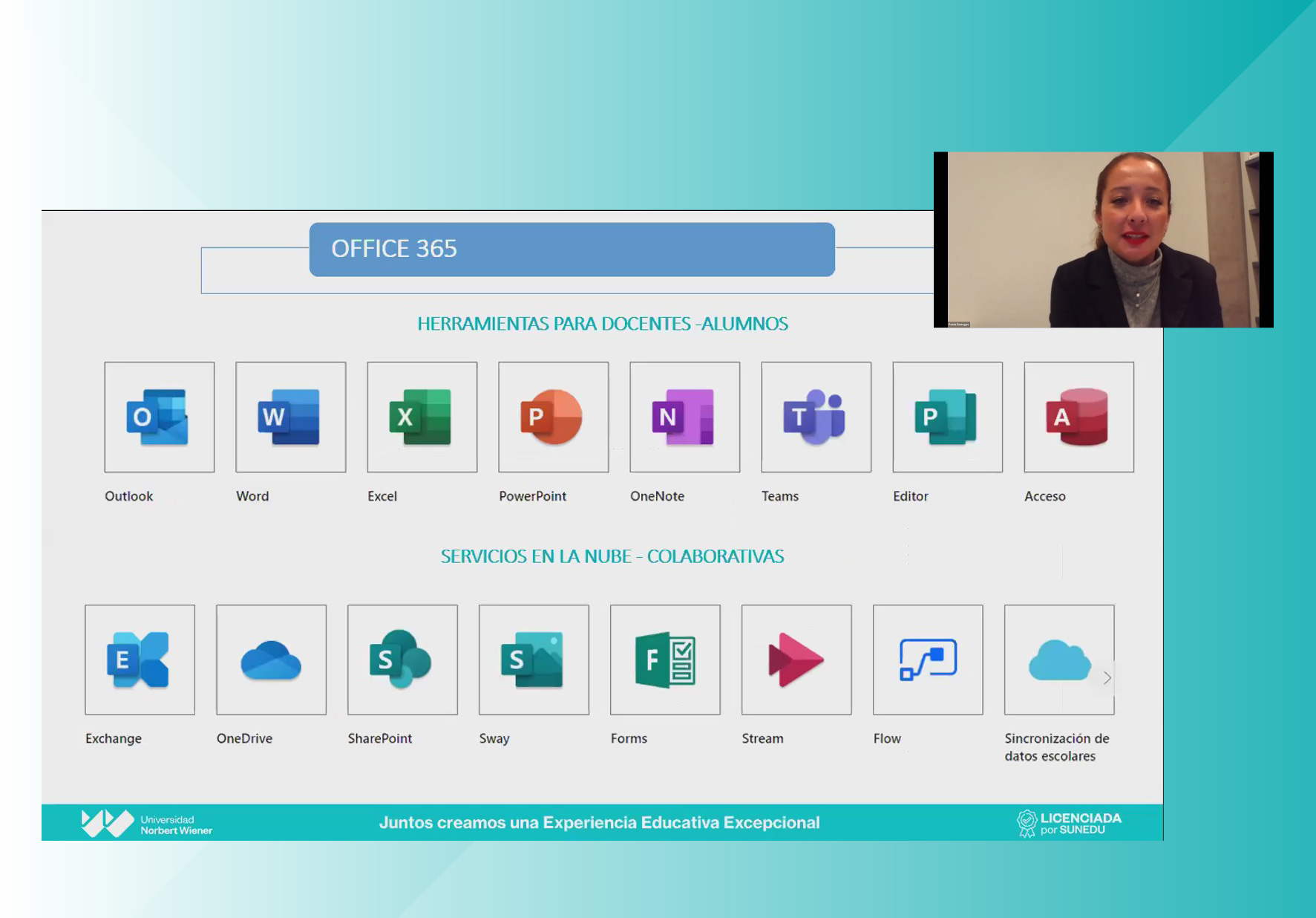 EXPERTOS EN EDUCACIÓN DE ARGENTINA Y ESPAÑA DICTARON EL WEBINAR EDUCACIÓN Y TECNOLOGÍA PARA LA INNOVACIÓN PEDAGÓGICA, DIRIGIDO A LOS DOCENTES DE LA UNIVERSIDAD NORBERT WIENER