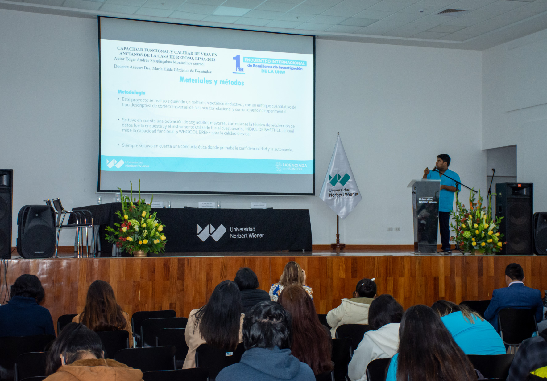 VICERRECTORADO DE INVESTIGACIÓN DE LA UNIVERSIDAD NORBERT WIENER ORGANIZÓ PRIMER ENCUENTRO INTERNACIONAL DE SEMILLEROS DE INVESTIGACIÓN