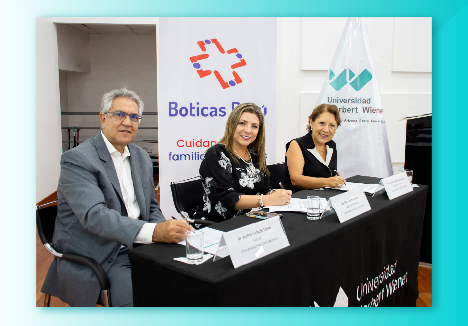 UNIVERSIDAD NORBERT WIENER FIRMÓ CONVENIO DE COOPERACIÓN INTERINSTITUCIONAL CON BOTICAS PERÚ EN BENEFICIO DE SUS ESTUDIANTES, EGRESADOS Y TITULADOS