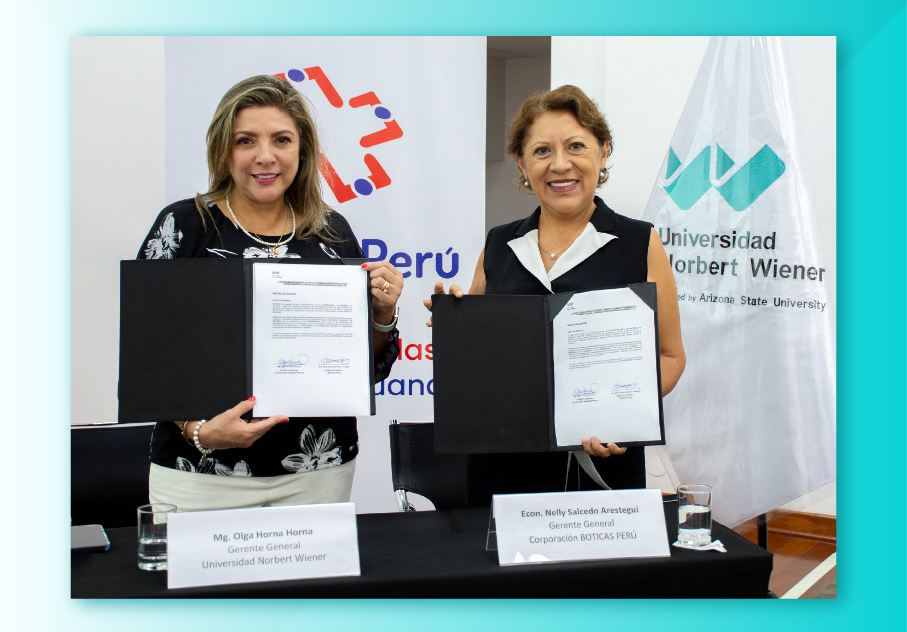 UNIVERSIDAD NORBERT WIENER FIRMÓ CONVENIO DE COOPERACIÓN INTERINSTITUCIONAL CON BOTICAS PERÚ EN BENEFICIO DE SUS ESTUDIANTES, EGRESADOS Y TITULADOS