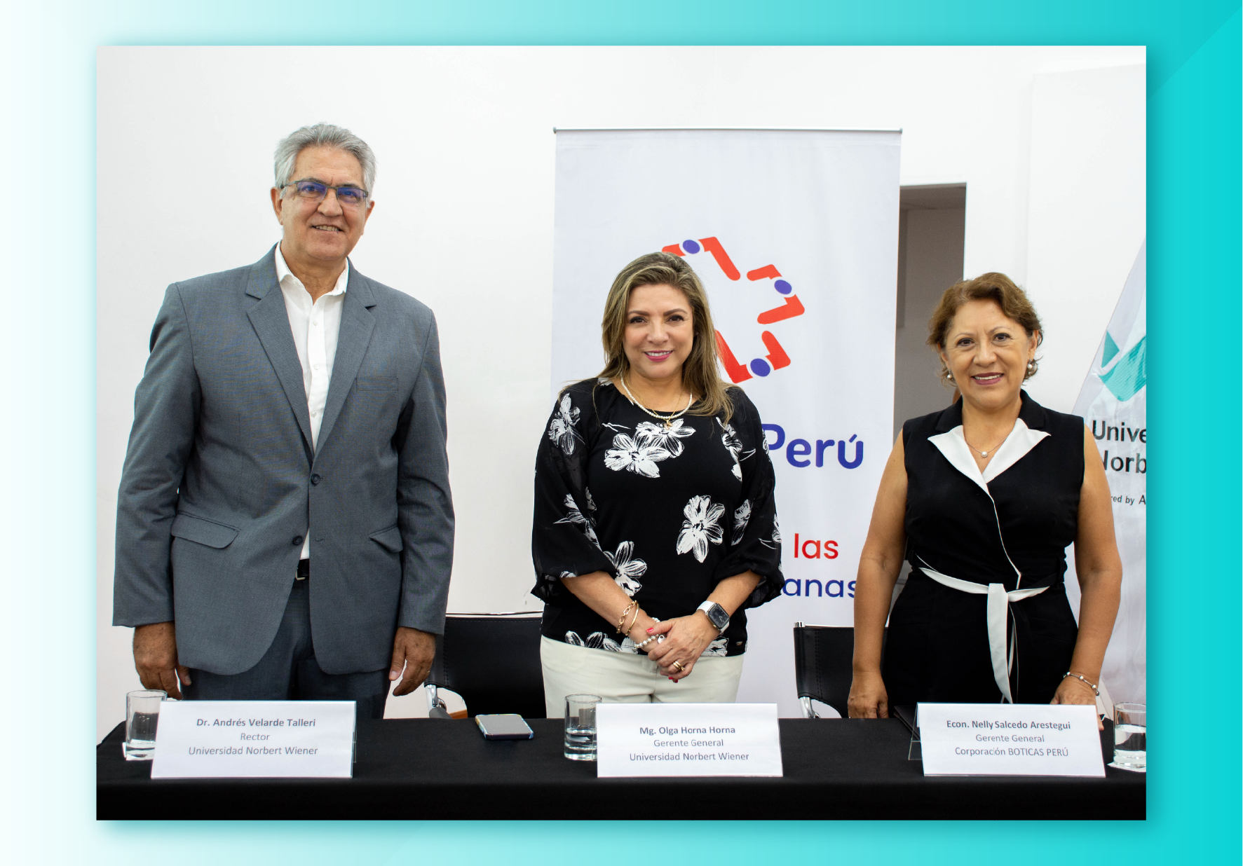 UNIVERSIDAD NORBERT WIENER FIRMÓ CONVENIO DE COOPERACIÓN INTERINSTITUCIONAL CON BOTICAS PERÚ EN BENEFICIO DE SUS ESTUDIANTES, EGRESADOS Y TITULADOS