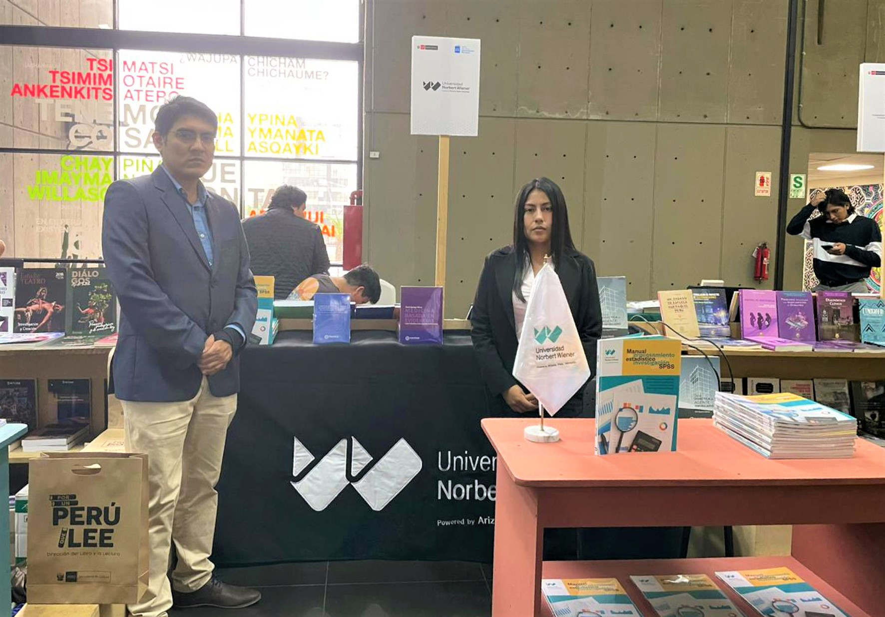 FONDO EDITORIAL DE LA UNIVERSIDAD NORBERT WIENER PRESENTE EN EL SALÓN DEL LIBRO UNIVERSITARIO PERUANO 2023