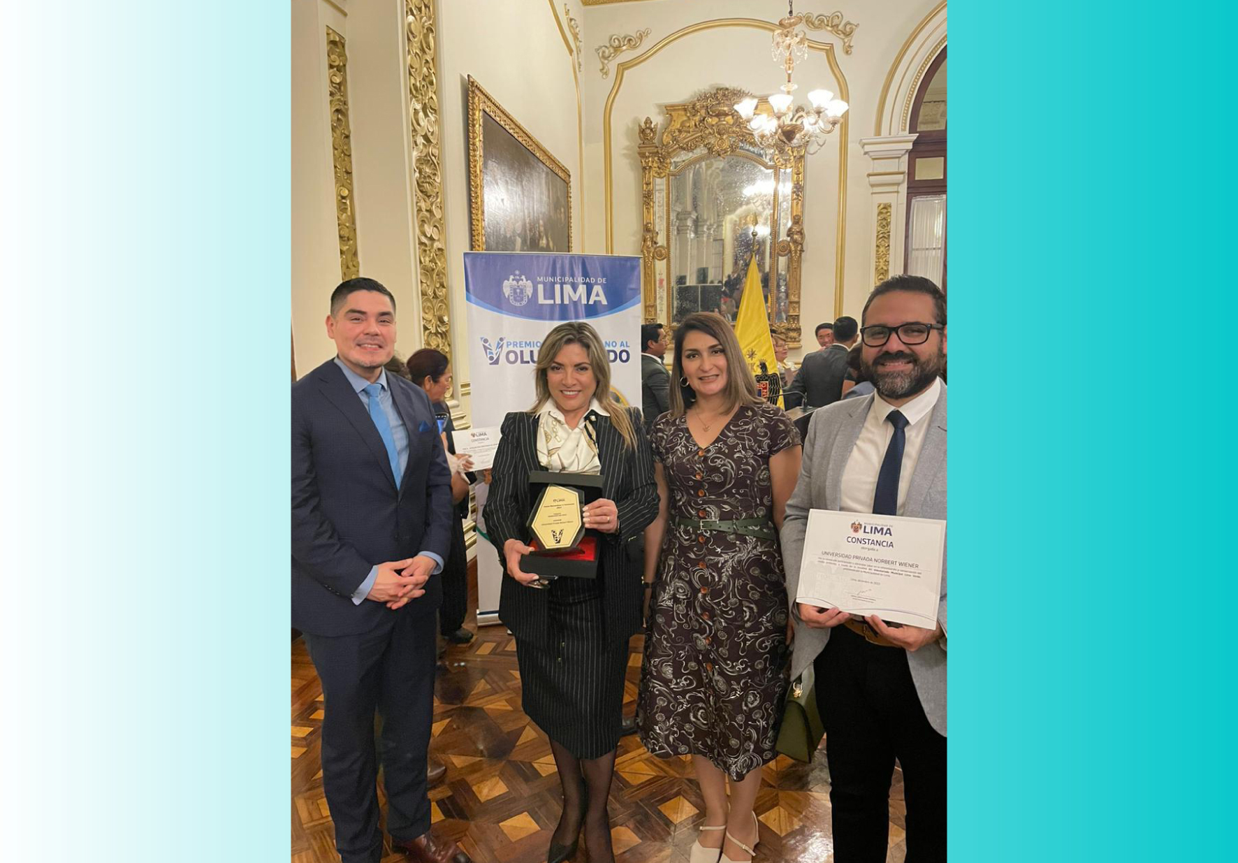 UNIVERSIDAD NORBERT WIENER RECIBE PREMIO METROPOLITANO AL VOLUNTARIADO 2023 OTORGADO POR LA MUNICIPALIDAD DE LIMA