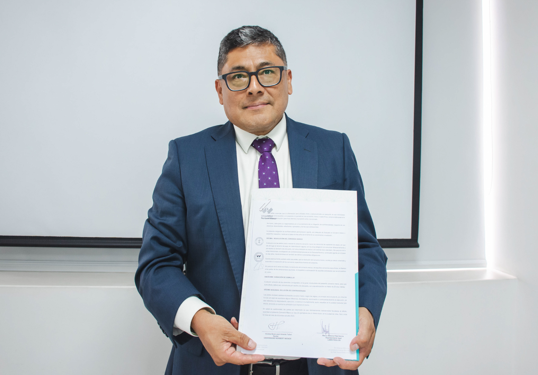 UNIVERSIDAD NORBERT WIENER Y LABIN PERÚ SUSCRIBEN CONVENIO MARCO DE COOPERACIÓN INTERINSTITUCIONAL