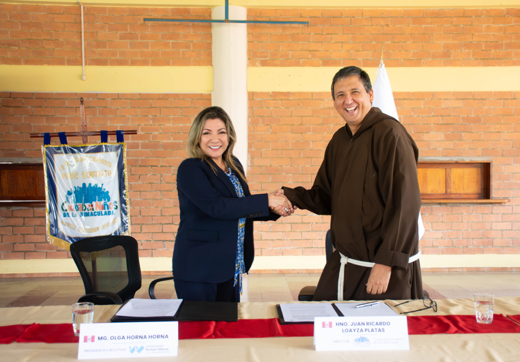 UNIVERSIDAD NORBERT WIENER Y ASOCIACIÓN CIUDAD DE LOS NIÑOS DE LA INMACULADA SUSCRIBEN CONVENIO DE COOPERACIÓN INSTITUCIONAL